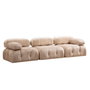 Atelier Del Sofa Bubble 3 Seater Velvet Crema